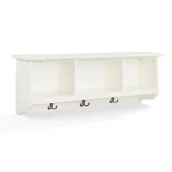 White Brenna Storage Shelf With Hooks-Kirkland's Home Hot