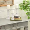 White Brushstroke 3-Pc. Pillar Candle Holder Set-Kirkland's Home Fashion