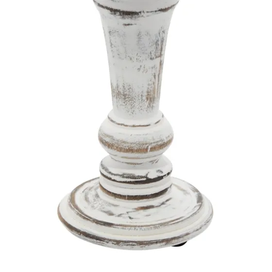 White Brushstroke 3-Pc. Pillar Candle Holder Set-Kirkland's Home Fashion