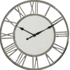 White Cambrie Ceramic Wall Clock-Kirkland's Home Shop