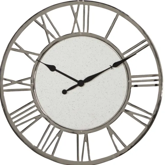 White Cambrie Ceramic Wall Clock-Kirkland's Home Shop