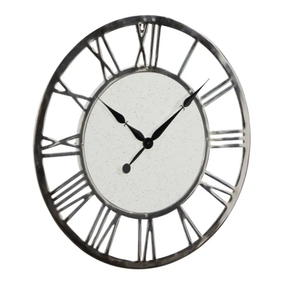 White Cambrie Ceramic Wall Clock-Kirkland's Home Shop