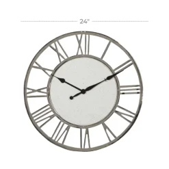 White Cambrie Ceramic Wall Clock-Kirkland's Home Shop