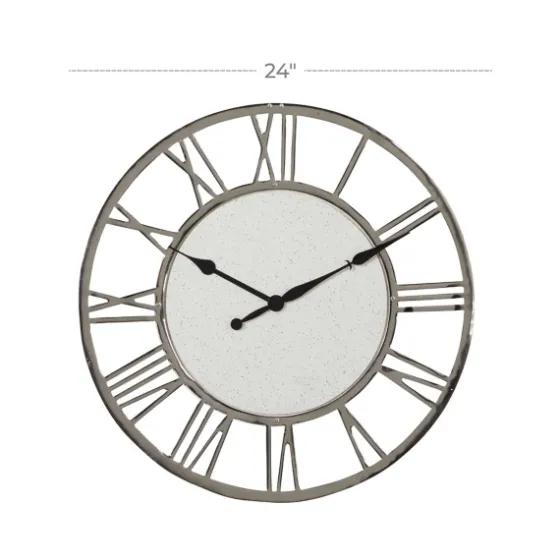 White Cambrie Ceramic Wall Clock-Kirkland's Home Shop