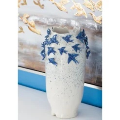 White Ceramic Coastal Vase, 18 In.-Kirkland's Home Best Sale