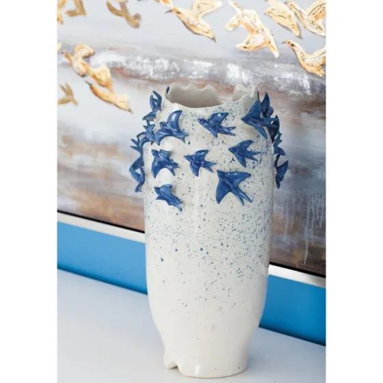 White Ceramic Coastal Vase, 18 In.-Kirkland's Home Best Sale