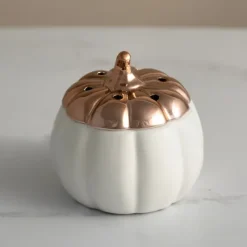 White Ceramic Pumpkin Wax Warmer-Kirkland's Home Store