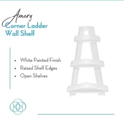 White Corner Ladder Shelf-Kirkland's Home Shop