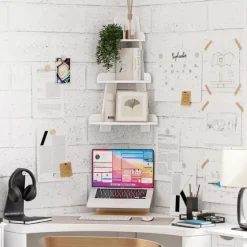 White Corner Ladder Shelf-Kirkland's Home Shop