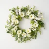 White Dahlia Butterfly Wreath-Kirkland's Home Online