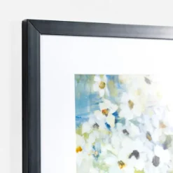White Daisies In Blue Vase Framed Art Print-Kirkland's Home Outlet