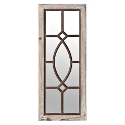 White Distressed Panel Wall Mirror-Kirkland's Home Clearance