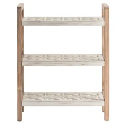 White Distressed Wood Bookshelf-Kirkland's Home Flash Sale
