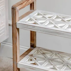 White Distressed Wood Bookshelf-Kirkland's Home Flash Sale