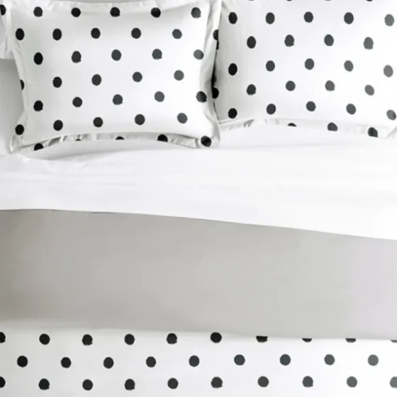 White Dotted Reversible 2-Pc. Twin Duvet Cover Set-Kirkland's Home Clearance
