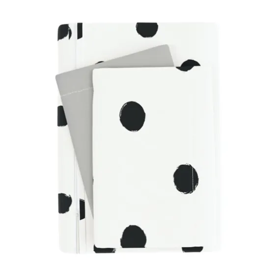 White Dotted Reversible 2-Pc. Twin Duvet Cover Set-Kirkland's Home Clearance