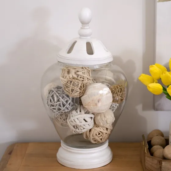 White Dried Orb Bag-Kirkland's Home Outlet