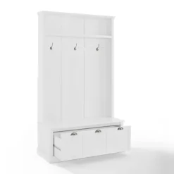 White Ellison Hall Tree With Storage Bench-Kirkland's Home Outlet