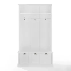 White Ellison Hall Tree With Storage Bench-Kirkland's Home Outlet