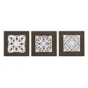 White Embellished Trinity Wall Plaques, Set Of 3-Kirkland's Home Cheap