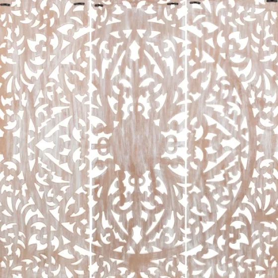 White Floral Wood Carving 3-Pc. Wall Plaque-Kirkland's Home Best
