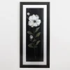 White Flower On Black I Framed Art Print-Kirkland's Home Discount