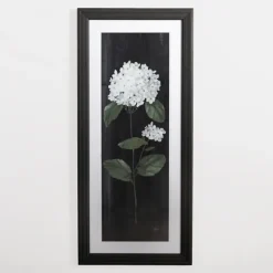 White Flower On Black I Framed Art Print-Kirkland's Home Shop