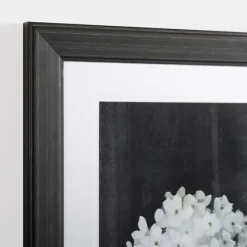 White Flower On Black I Framed Art Print-Kirkland's Home Shop