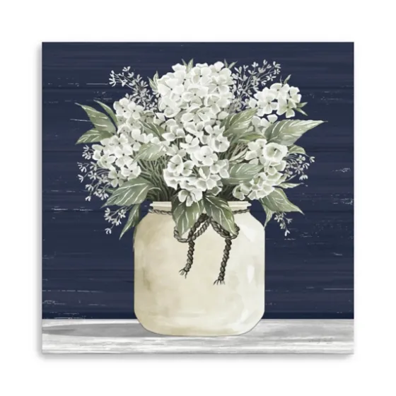 White Flowers Ii Giclee Canvas Print, 40X40 In.-Kirkland's Home Online