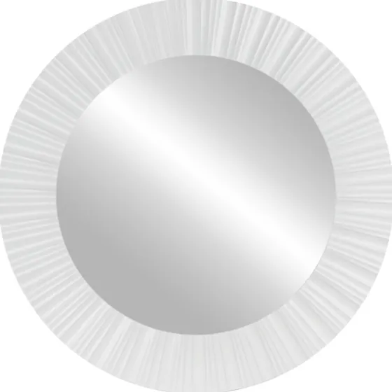 White Fluted Contemporary Wall Mirror-Kirkland's Home Hot