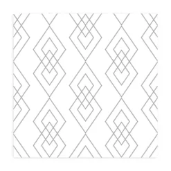 White Geometric Diamond Peel And Stick Wall Mural-Kirkland's Home Hot