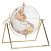 White Globe With Gold Linear Base-Kirkland's Home Best Sale