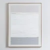 White Gray Abstract Framed Wall Art-Kirkland's Home Flash Sale