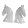 White Horsehead 2-Pc. Bookends-Kirkland's Home Best Sale