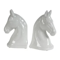 White Horsehead 2-Pc. Bookends-Kirkland's Home Best Sale