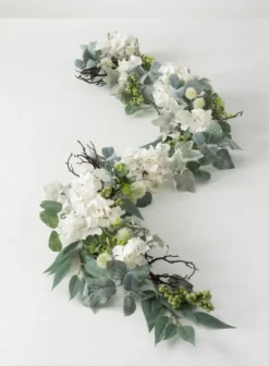 White Hydrangea Garland-Kirkland's Home Shop