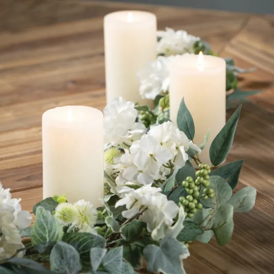 White Hydrangea Garland-Kirkland's Home Shop