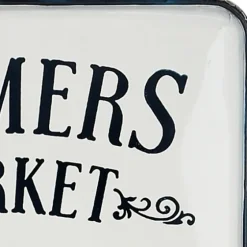 White Iron Farmer'S Market Wall Plaque-Kirkland's Home Cheap