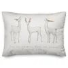 White Let It Snow Reindeer Christmas Accent Pillow-Kirkland's Home Flash Sale