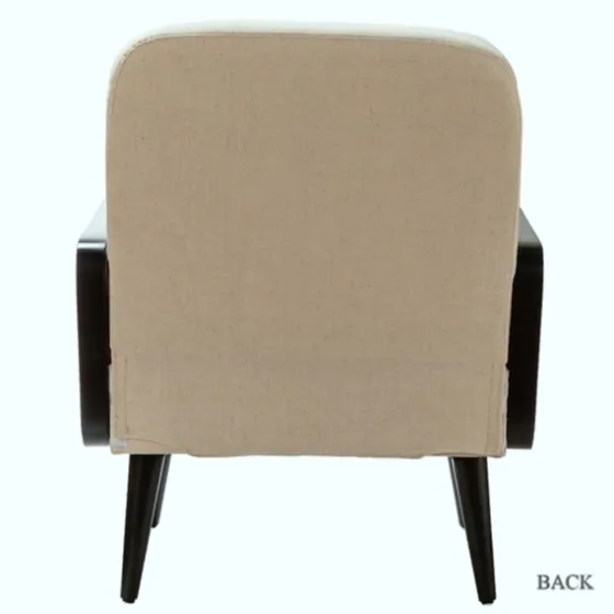 White Linen And Rattan Accent Chair-Kirkland's Home Best Sale