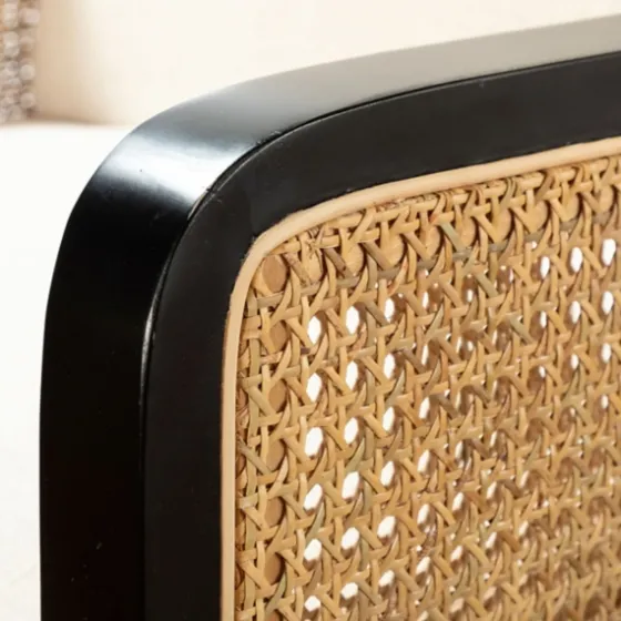 White Linen And Rattan Accent Chair-Kirkland's Home Best Sale