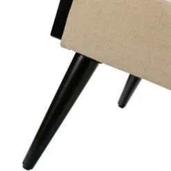 White Linen And Rattan Accent Chair-Kirkland's Home Best Sale