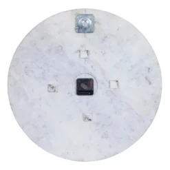 White Marble And Gold Accent Wall Clock, 20 In.-Kirkland's Home Shop