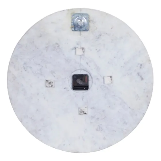 White Marble And Gold Accent Wall Clock, 20 In.-Kirkland's Home Shop