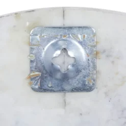 White Marble And Gold Accent Wall Clock, 20 In.-Kirkland's Home Shop