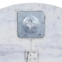 White Marble And Gold Accent Wall Clock, 15 In.-Kirkland's Home Clearance