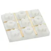 White Marble And Gold Tic Tac Toe Board-Kirkland's Home Shop