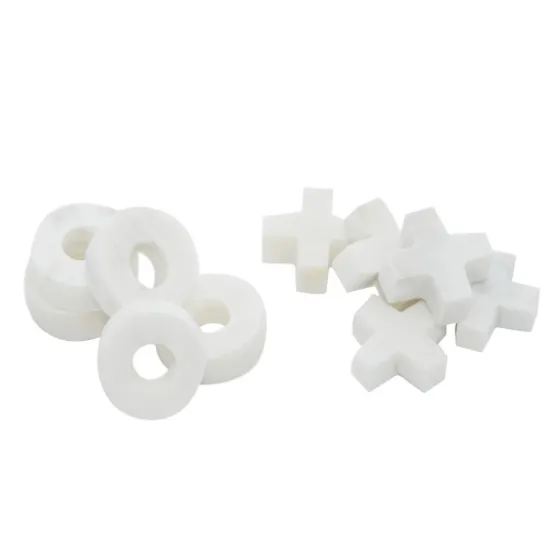 White Marble And Gold Tic Tac Toe Board-Kirkland's Home Shop