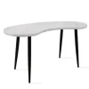 White Marble Kidney Shaped Desk-Kirkland's Home Best