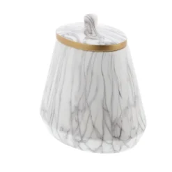 White Marble Oval Jar-Kirkland's Home New